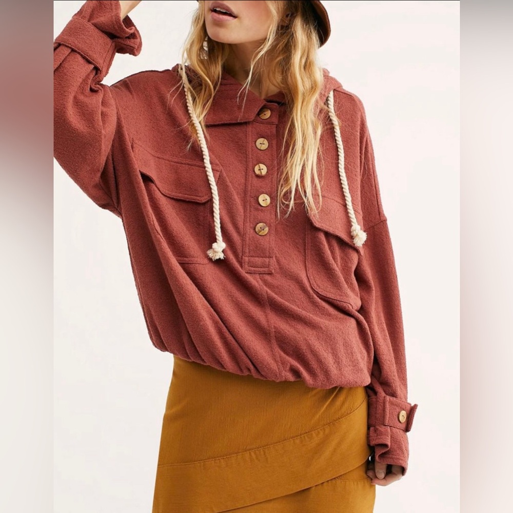 Free People Beach Sail Away Hoodie Size M